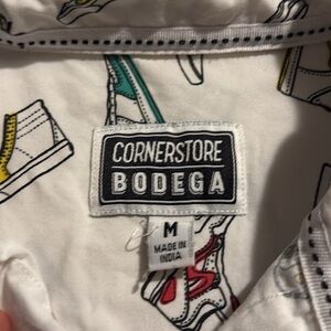 White Graphic Polo Shirt